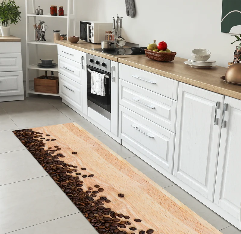 Tappeto Cucina Antiscivolo Made in Italy Passatoia Antimacchia Chicchi Caffe Il Gruppone