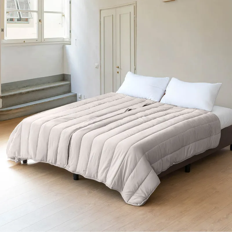Piumino 4 Stagioni Matrimoniale con Calore Differenziato Modulabile con Bottoni Clip Il Gruppone