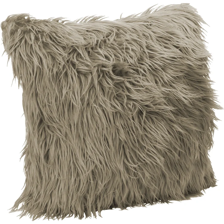 Fodera Cuscino Decorativo in Pelliccia Morbida 45x45 cm con Zip Il Gruppone