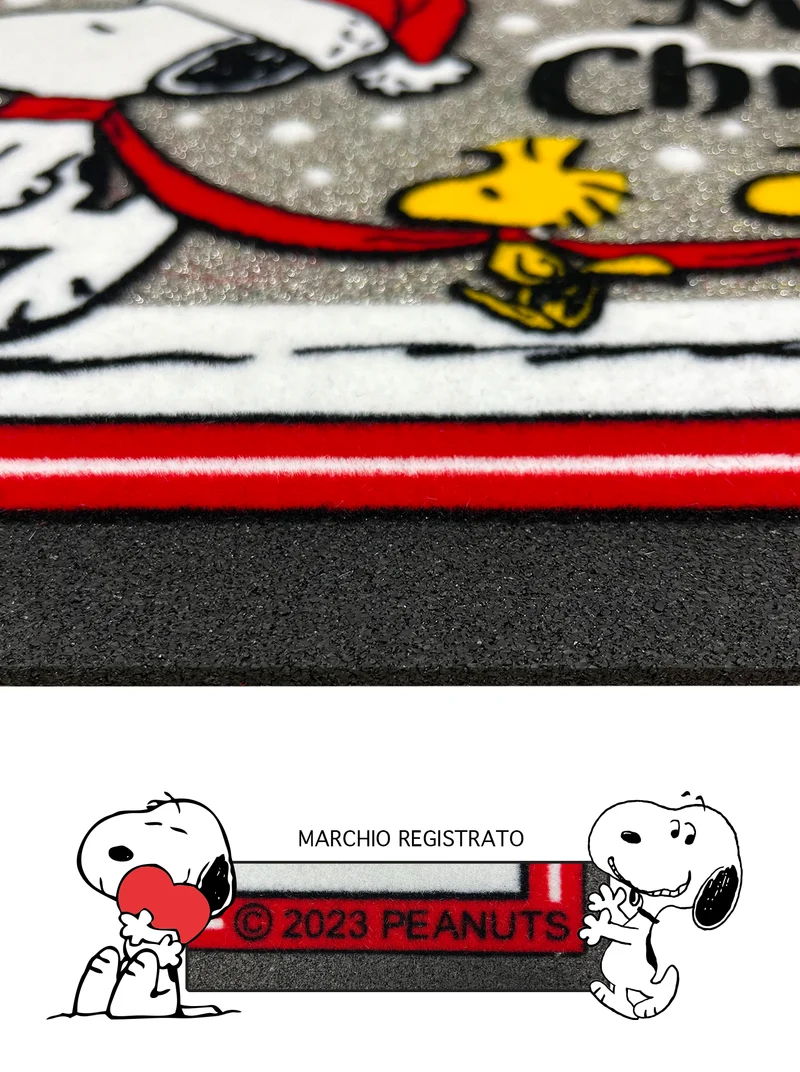 Peanuts Zerbino Ingresso Snoopy Originale Natalizio Rettangolare 40 x 60 Cm Il Gruppone