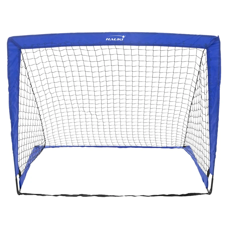 Fußballtor Pop-Up 2er Set 120x95x97 cm Blau aus Polyethylen