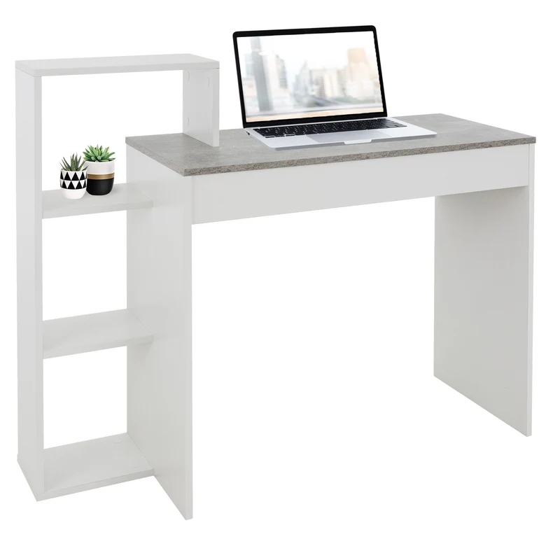 ML-Design | Schreibtisch mit Regal 110x72x40 cm aus Holz, Arbeitstisch für Heim und Büro