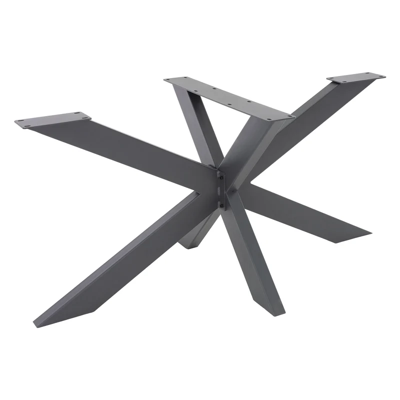 Tischbeine Tischgestell X-Design 78 x 71 x 120 cm Anthrazit aus Metall ML-Design
