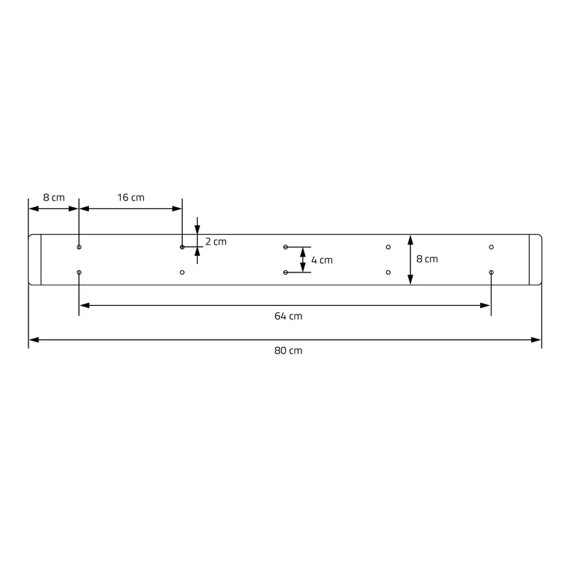 2 Stück Tischbeine B80xH72 cm Tischkufen O-Form aus Stahl pulverbeschichtet Schwarz ML-Design