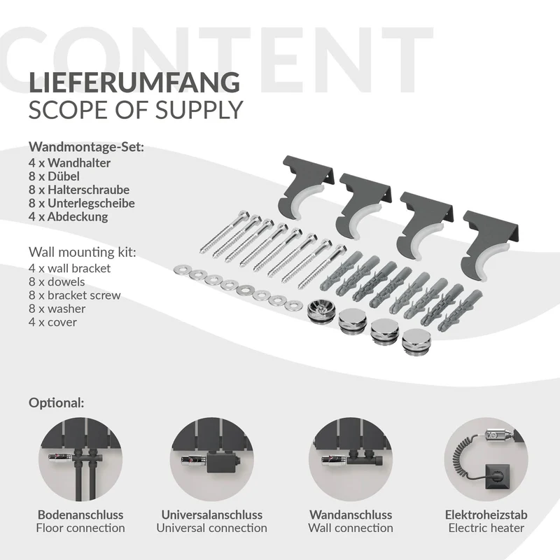 Paneelheizkörper Einlagig 900x300 mm Anthrazit ML-Design