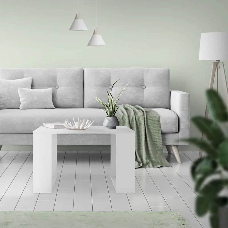 B-Ware Couchtisch 65x65x40 cm Weiß ML-Design