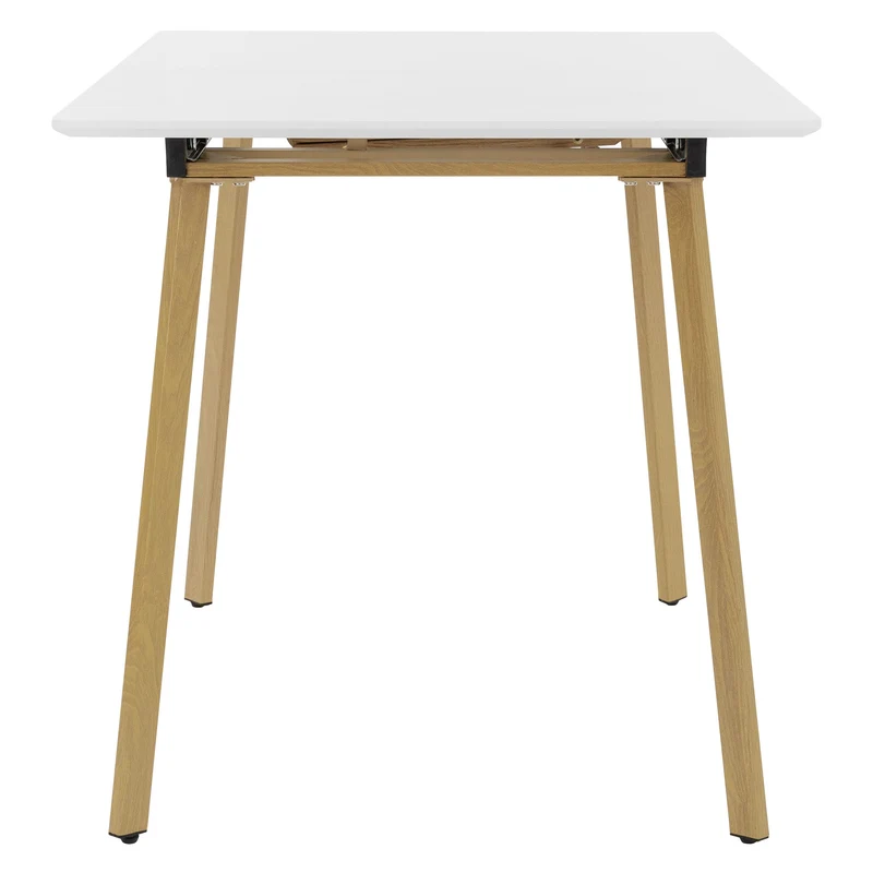 B-Ware Esstisch ausziehbar in Weiß 110-140x75 cm aus Holz Esszimmertisch für 4-6 Personen ML-Design