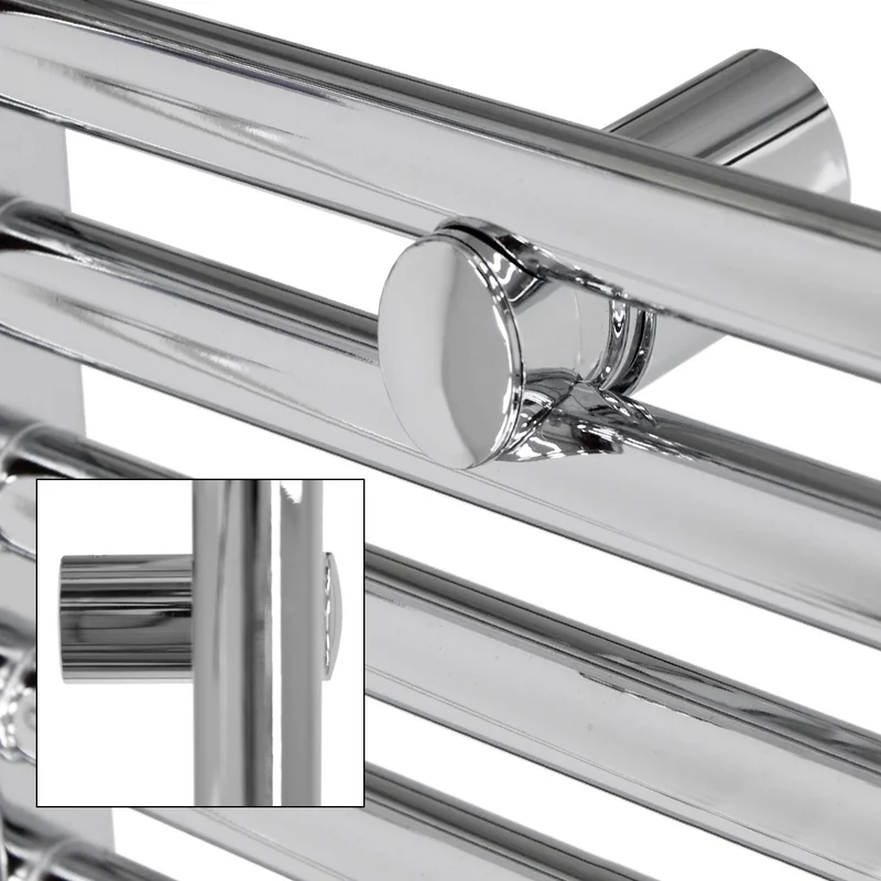 Badheizkörper Elektrisch mit Heizstab 1200W 500x1800 mm Chrome gerade mit Seitenanschluss