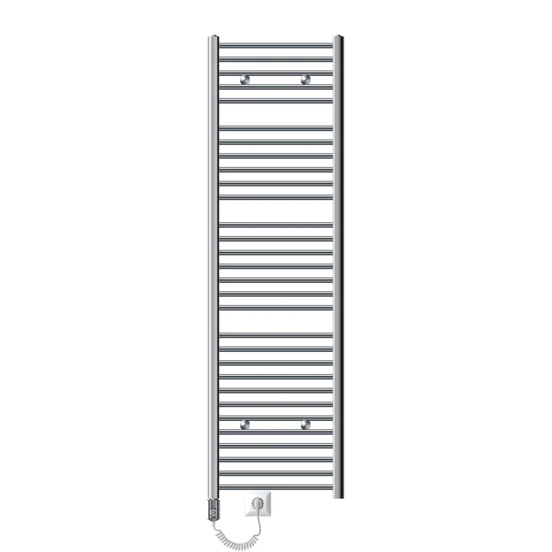 Badheizkörper Elektrisch mit Heizstab 900W 500x1800 mm Chrom gerade mit Seitenanschluss