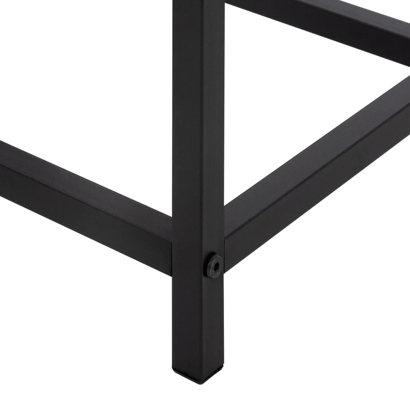 Kaminholzregal rechteckig 40x50x30 cm Dunkelgrau aus Stahl ML-Design