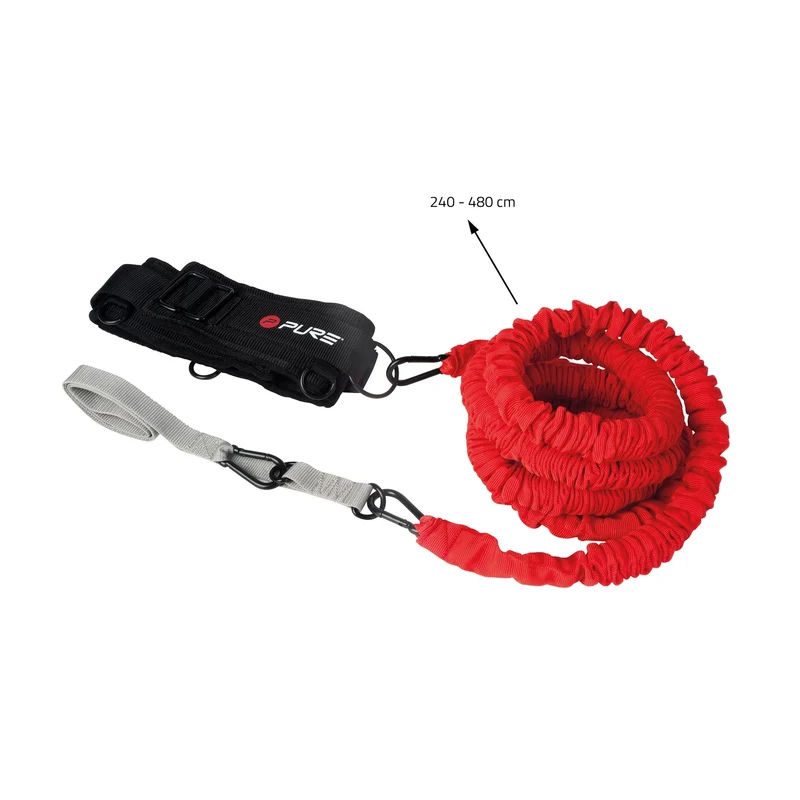 Widerstandsgurt 2,4m elastisch bis 4,8m Rot Pure2Improve
