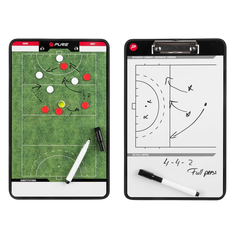 Taktiktafel Feldhockey 34,5x21,5 cm mit Zubehör Pure2Improve