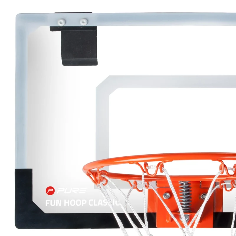 Basketballkorb fürs Zimmer mit Ball 45x30 cm aus Metall und PVC Pure2Improve
