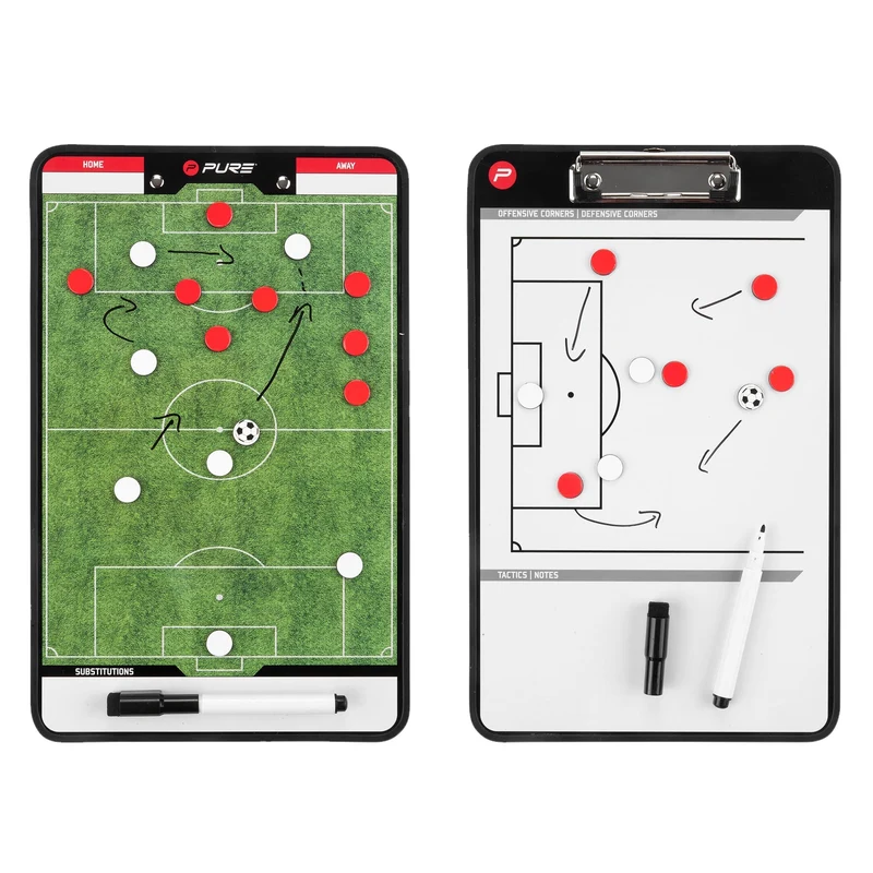 Taktiktafel Fußball 34,5x21,5 cm mit Zubehör Pure2Improve