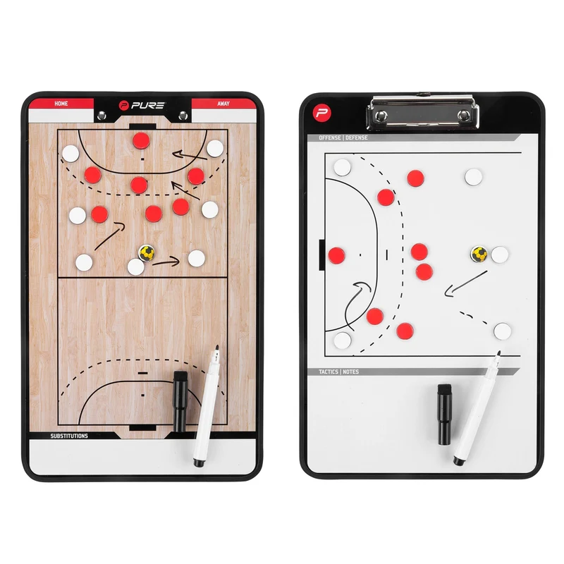 Taktiktafel Handball 34,5x21,5 cm mit Zubehör Pure2Improve