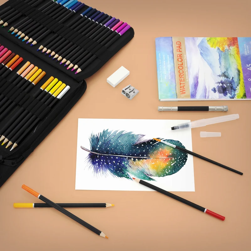 78er Aquarell Buntstifte Set für Kinder und Erwachsene