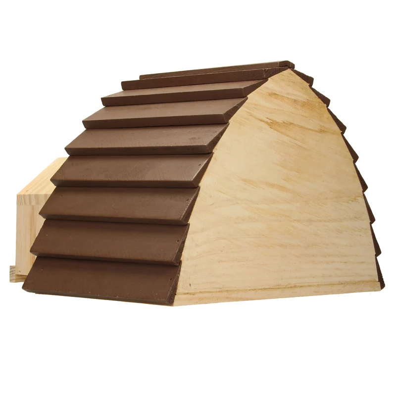 Igelhaus 34,5x20x23,5 cm Braun aus Kiefernholz