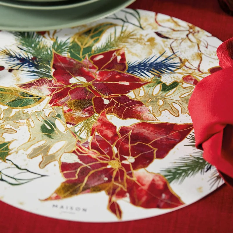Sottopiatto in Vinile con Fantasia - Xmas Star