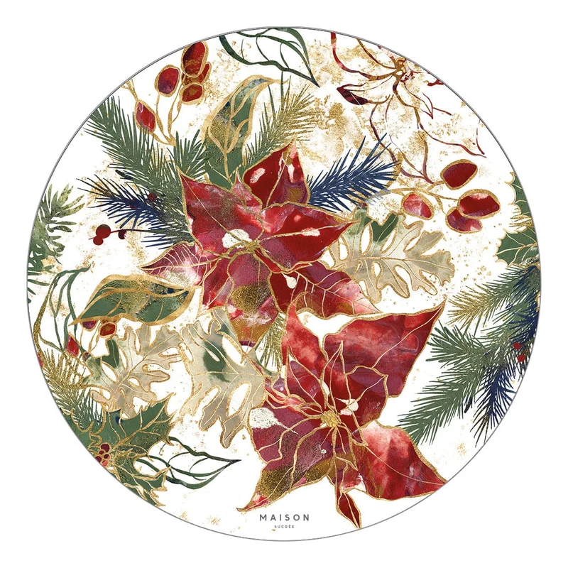Sottopiatto in Vinile con Fantasia - Xmas Star