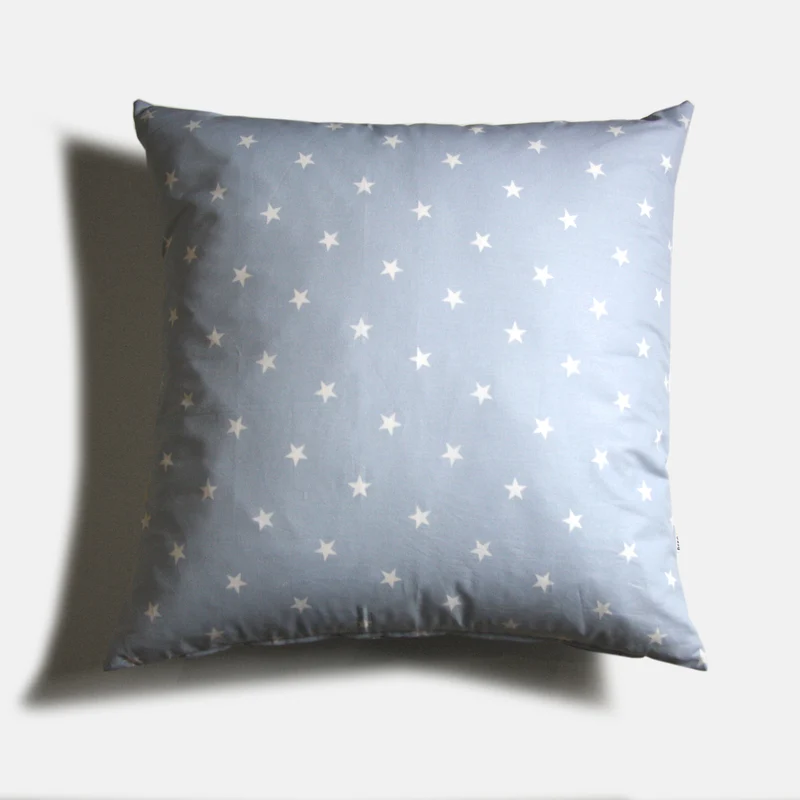 Cuscino Fondo Azzurro Stelle Bianche