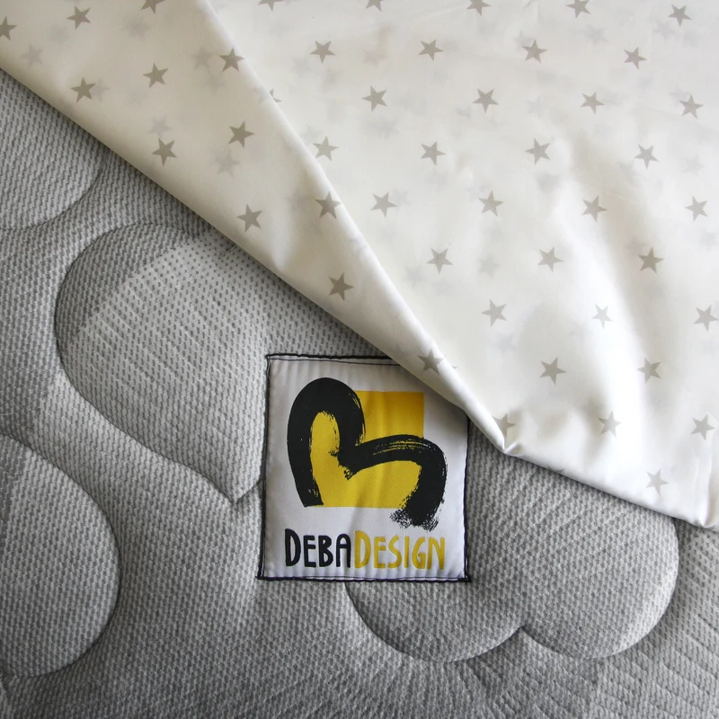 Copripiumino Bianco Stelle Beige