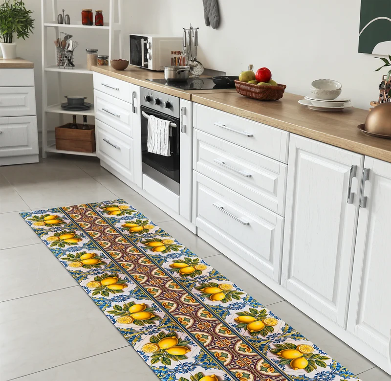 Tappeto Cucina Antiscivolo Made in Italy Passatoia Antimacchia 164 Lemonade Il Gruppone