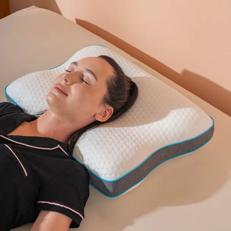 Cuscino Antirussamento Ergonomico in Memory Foam con Federa Traspirante Rimovibile Il Gruppone