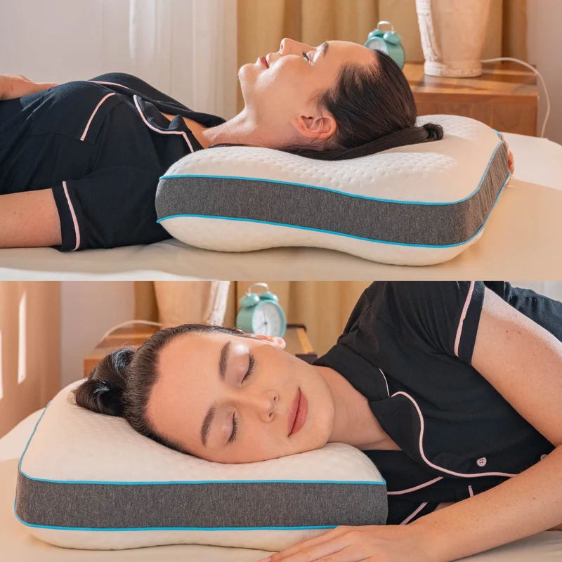 Cuscino Antirussamento Ergonomico in Memory Foam con Federa Traspirante Rimovibile Il Gruppone