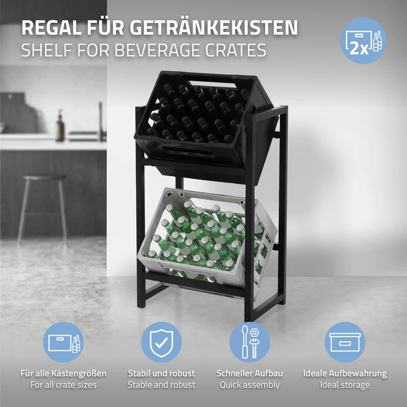Getränkekistenregal