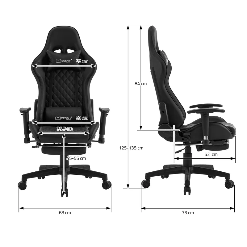 Gaming Stuhl PVC-Leder