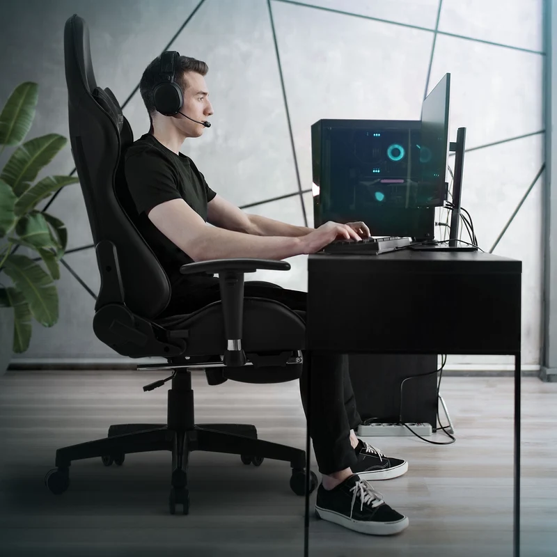 Gaming Stuhl PVC-Leder