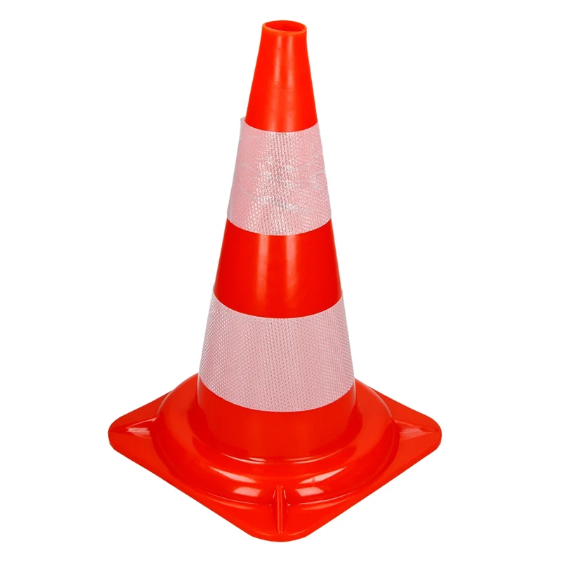 Verkehrskegel Set Pylone Warnkegel Verkehrshütchen 47 cm Orange/Weiß