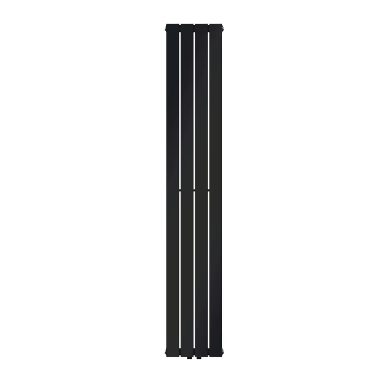 Paneelheizkörper Doppellagig 1800x300 mm Schwarz matt mit Mittelanschluss LuxeBath