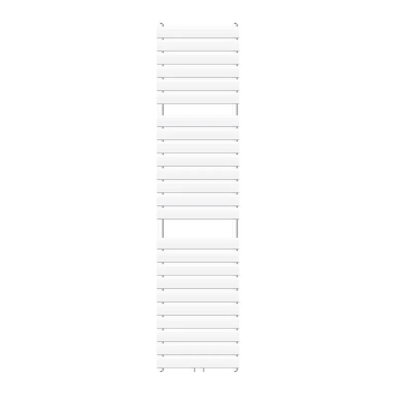 Badheizkörper Mittelanschluss 500x1800 mm Weiß mit Wand Anschlussgarnitur LuxeBath