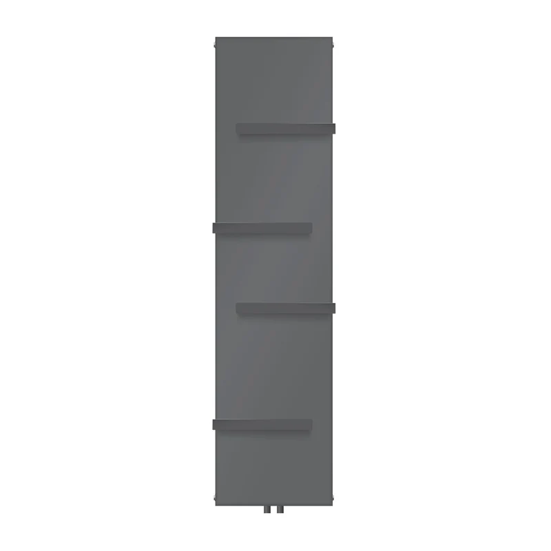 Badheizkörper 1800x452 mm Anthrazit mit Mittelanschluss inkl. 4x Handuchhalter ML-Design