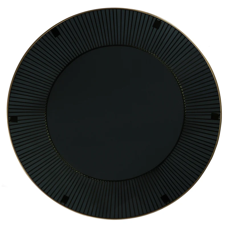 Couchtisch 2er Set Kegelförmig Gold/Schwarz aus Eisen und Glas WOMO-Design