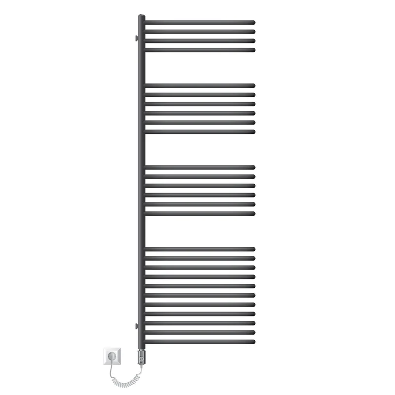 Elektrischer Badheizkörper mit Heizstab 900W 500x1600 mm Anthrazit ML-Design