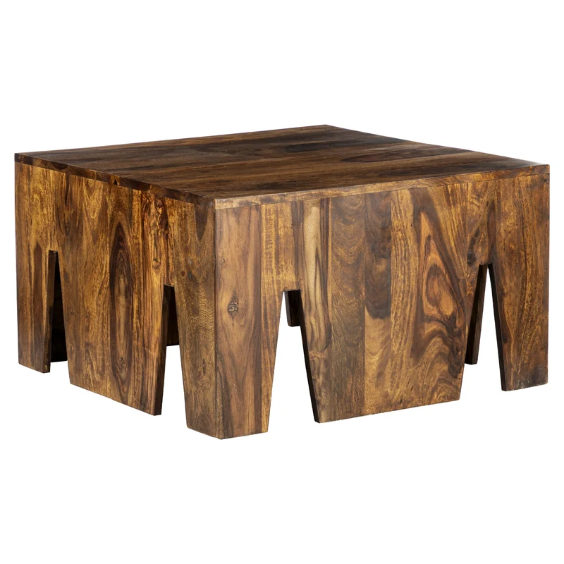 Couchtisch 3er Set Natur aus massives Sheeshamholz WOMO-Design