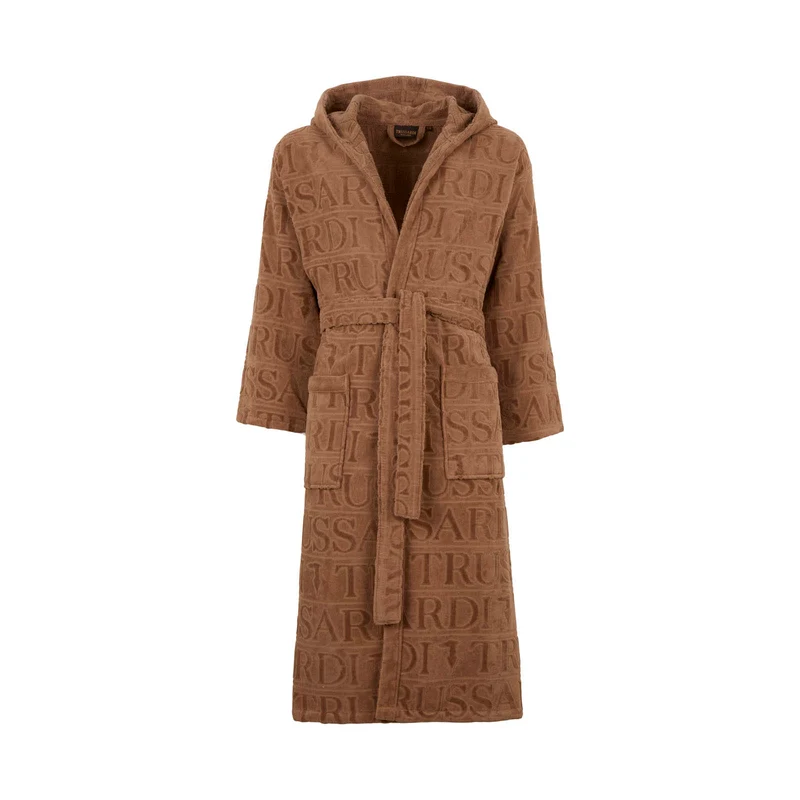 Accappatoio con Cappuccio in Spugna Overlogo Trussardi Moderno