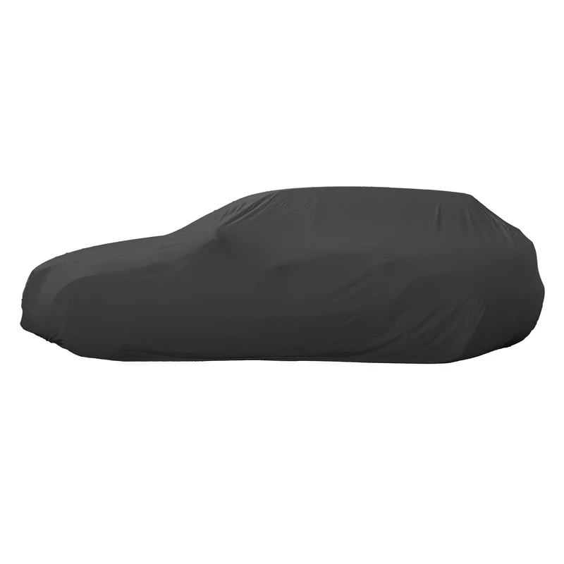 Autoabdeckung Indoor Größe M 431x165x119 cm Grau aus Stretch Satin