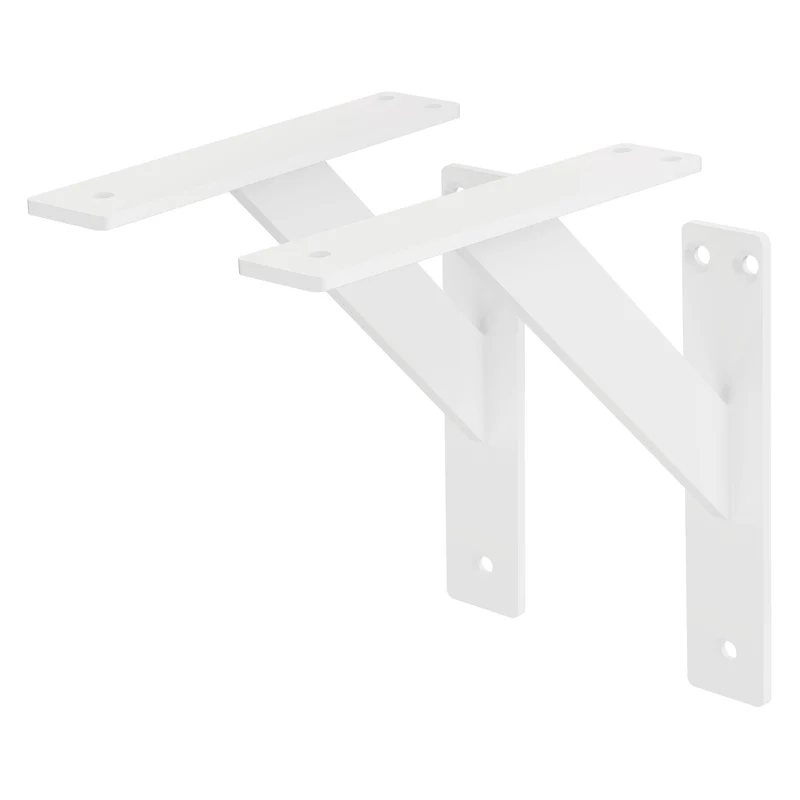 ML-Design | Wandkonsole 2er Set aus Aluminium Regalhalterung Wandhalterung für Regalbrett