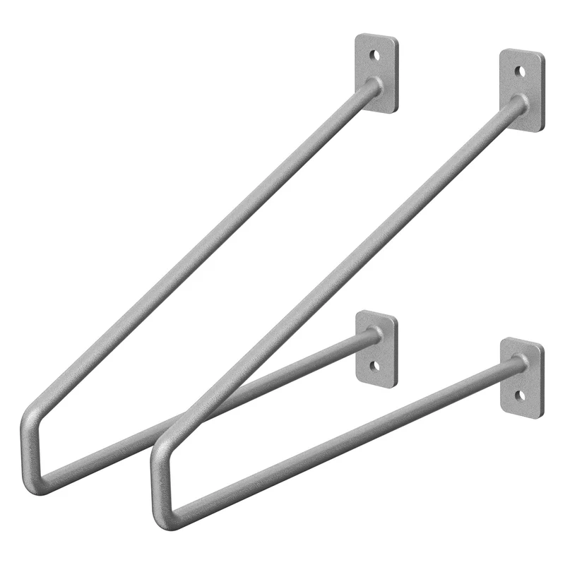 ML-Design | Wandkonsole 2er Set aus Stahl Haarnadel Regalhalterungen