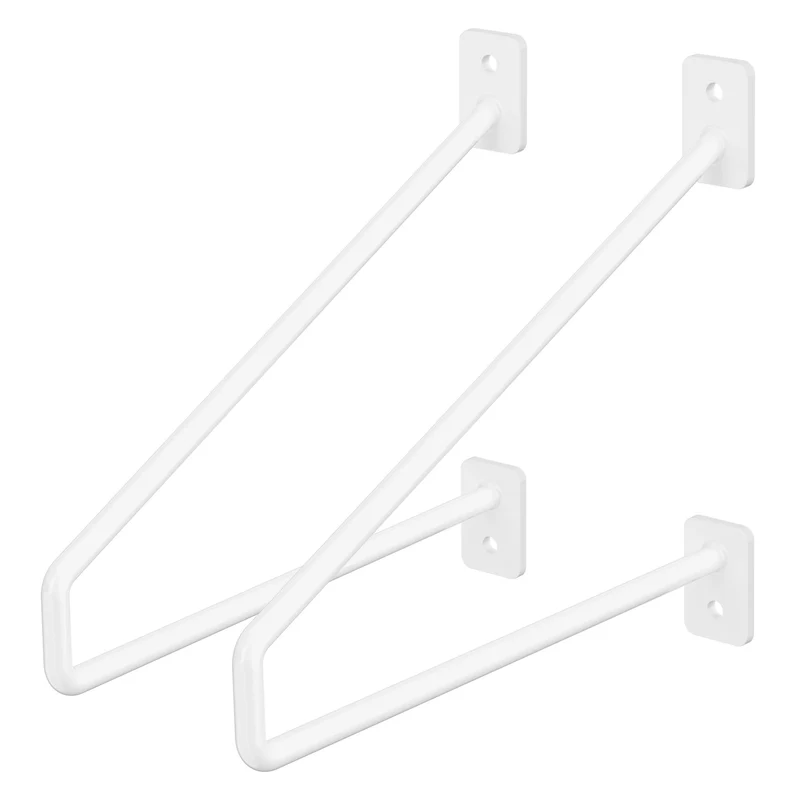 ML-Design | Wandkonsole 2er Set aus Stahl Haarnadel Regalhalterungen
