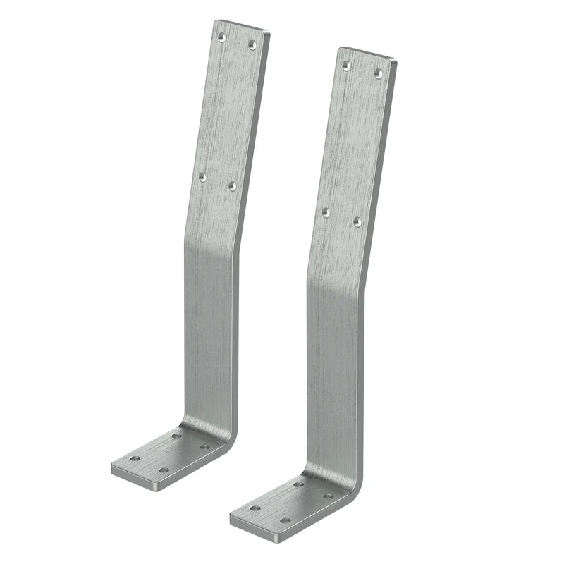 ML-Design | Rückenlehnenhalterung 2er Set 345 x 90 mm aus Stahl, Rücklehne Halterung Profil für Sitz-Bänke