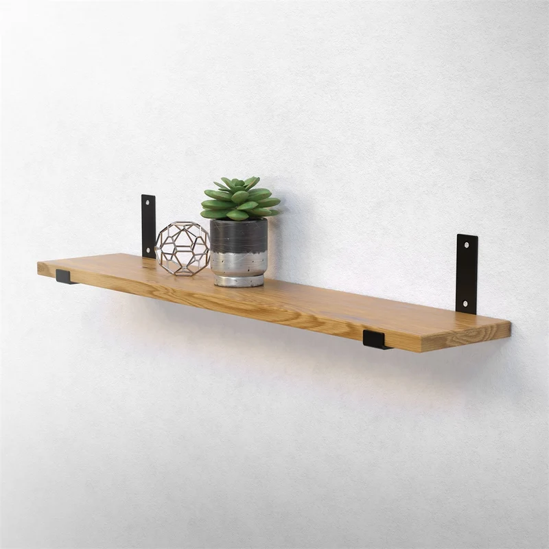 ML-Design | Wandkonsole 2er Set aus Stahl, 90 Grad Wandhalterung Regalhalterung