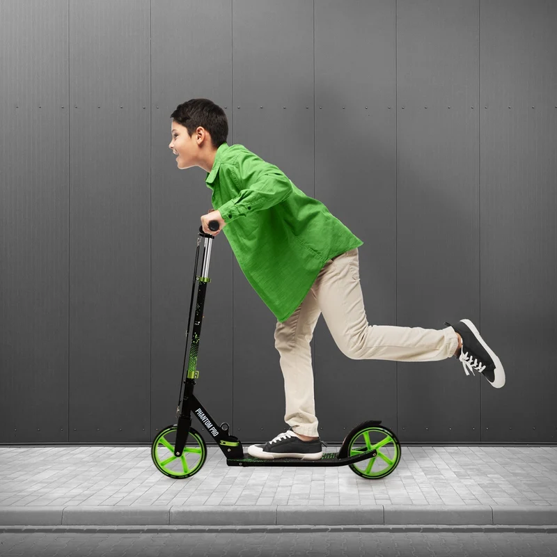 B-Ware Cityroller Grün klappbar und höhenverstellbar Scooter mit XXL-Räder Hauki – Tetroller & Kickscooter