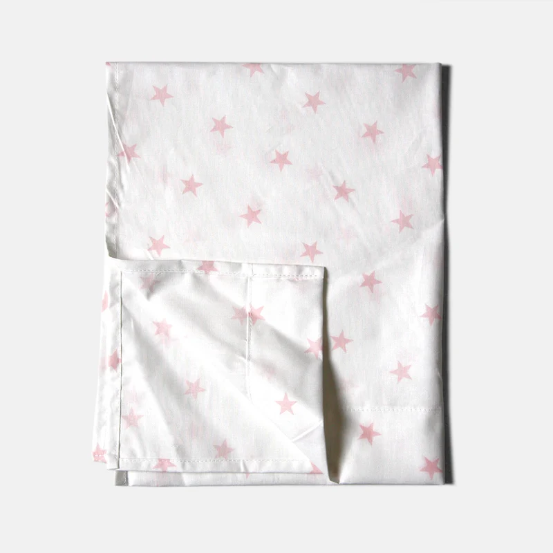 Lenzuolo Bianco Stelle Rosa