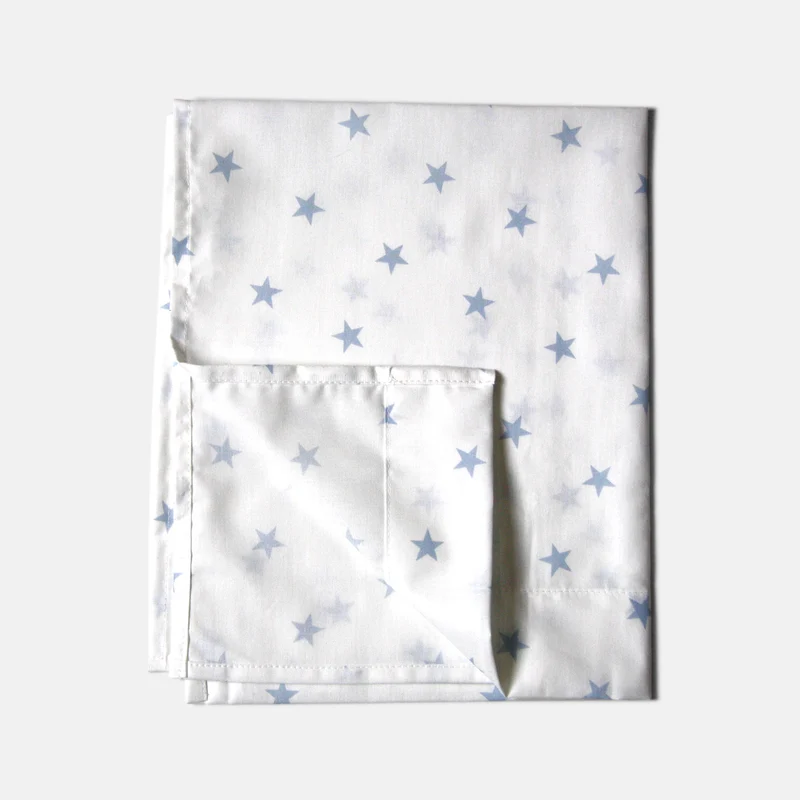 Lenzuolo Bianco Stelle Azzurre
