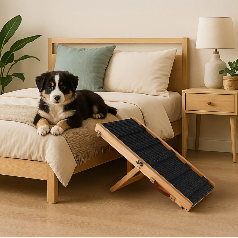 Rampa per Cani Pieghevole Antiscivolo in Legno Il Gruppone