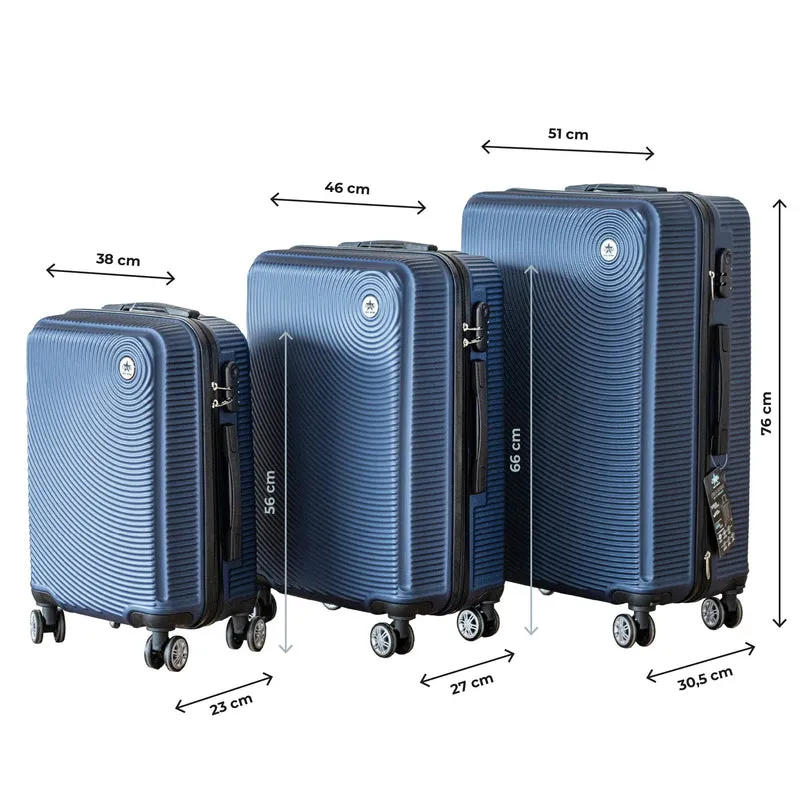Set 3 Valigie Rigide ABS COVERI Il Gruppone